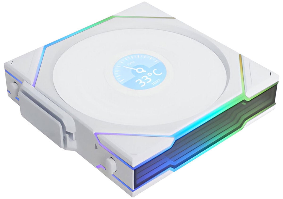 Lian Li Uni Fan TL Wireless LCD 120 Reverse White 120mm